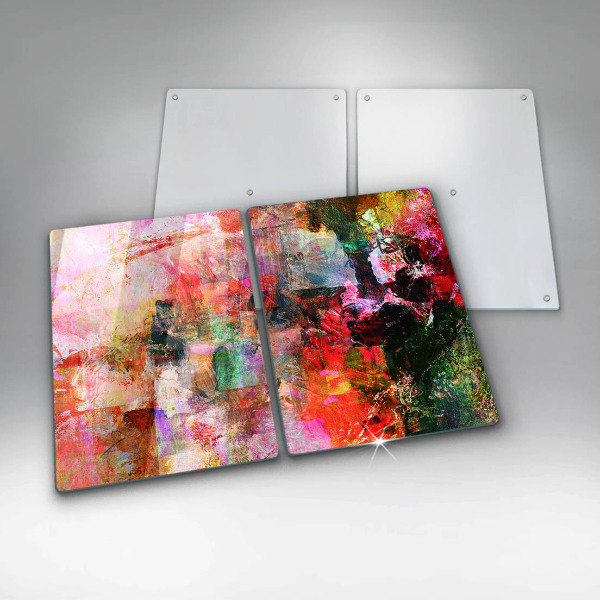 Kuchynská doska veľká zo skla Maľovanie abstrakcie