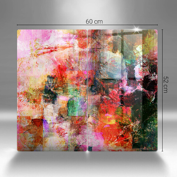 Kuchynská doska veľká zo skla Maľovanie abstrakcie