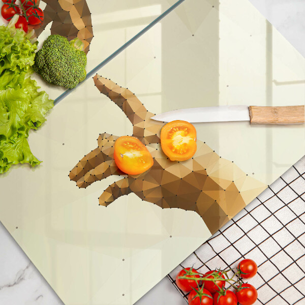 Kuchynská doska veľká zo skla Stvorenie Adamových rúk