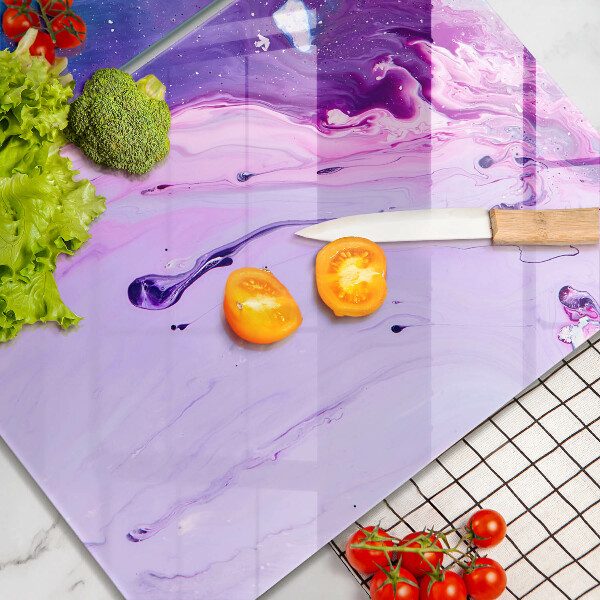 Sklenená doska na krájanie Abstrakce atramenty