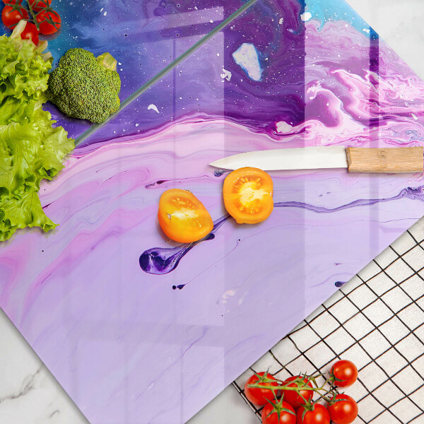 Sklenená doska na krájanie Abstrakce atramenty