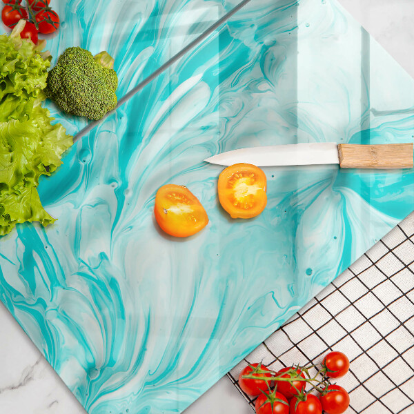 Sklenená doska na krájanie Abstrakcia farby