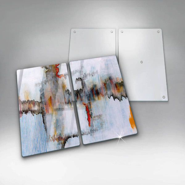 Kuchynská doska veľká zo skla Abstrakcia farby