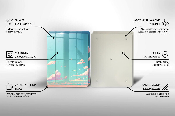 Sklenená doska na krájanie Rozprávkové nebo