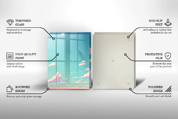 Sklenená doska na krájanie Rozprávkové nebo