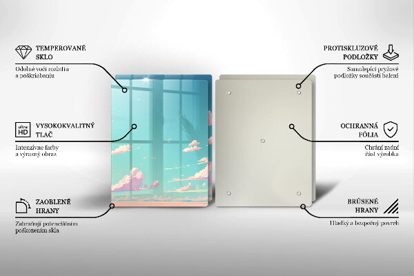 Sklenená doska na krájanie Rozprávkové nebo