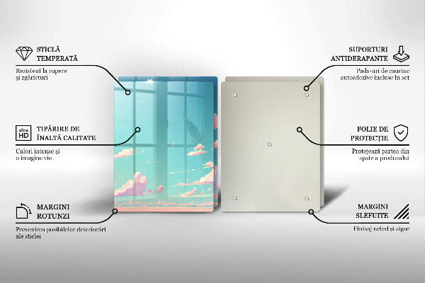 Sklenená doska na krájanie Rozprávkové nebo