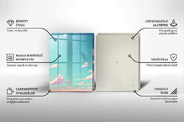 Sklenená doska na krájanie Rozprávkové nebo