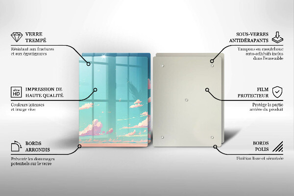 Sklenená doska na krájanie Rozprávkové nebo