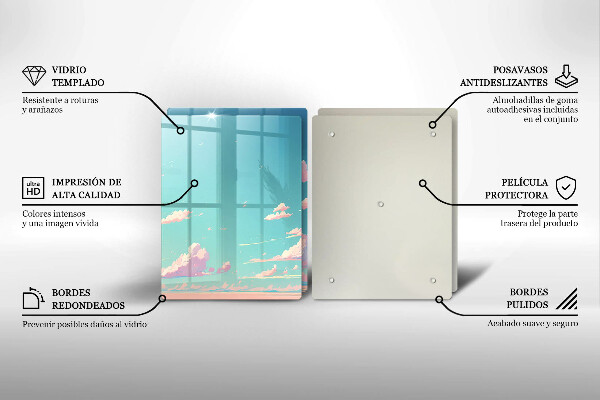 Sklenená doska na krájanie Rozprávkové nebo