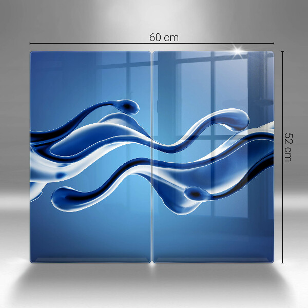 Sklenená doska na krájanie Abstrakcia tekutín