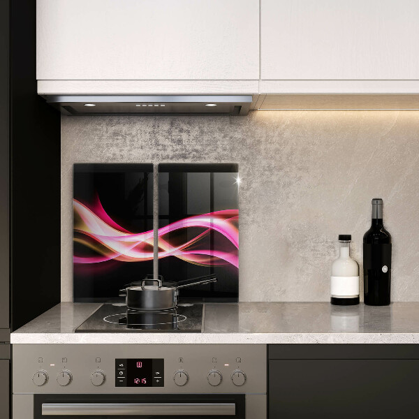 Kuchynská doska veľká zo skla Abstraktný neónový dym