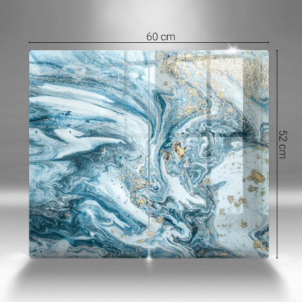 Sklenená doska na krájanie Štruktúra so zlatom