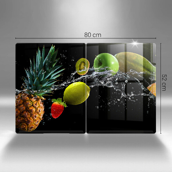 Kuchynská doska veľká zo skla Ovocie vo vode