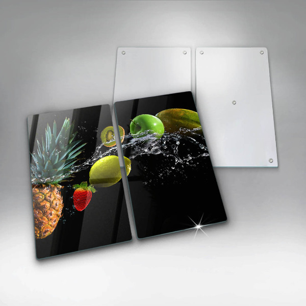 Kuchynská doska veľká zo skla Ovocie vo vode