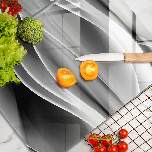 Sklenená doska na krájanie Abstrakcia jemné línie