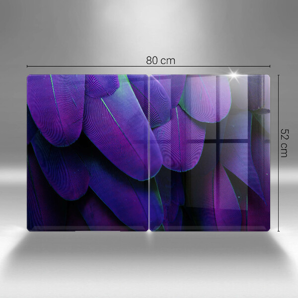 Sklenená doska na krájanie Neónové pierka