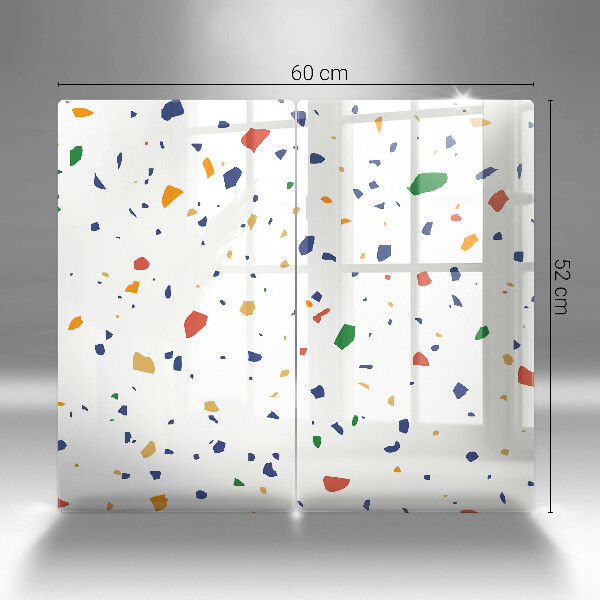 Sklenená doska na krájanie Farebná kamenina