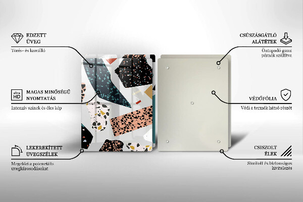 Sklenená doska na krájanie Kamenina