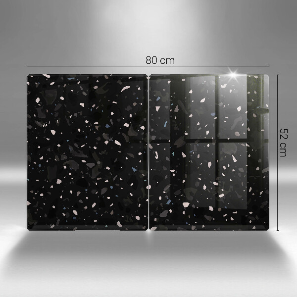 Sklenená doska na krájanie Tmavá kamenina