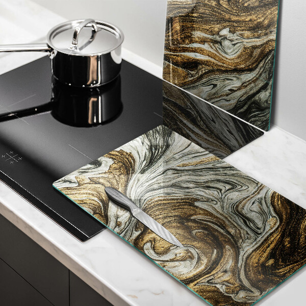 Sklenená doska na krájanie Bohatá abstrakcia