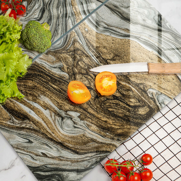 Sklenená doska na krájanie Bohatá abstrakcia