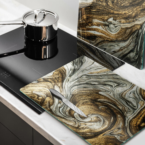 Sklenená doska na krájanie Bohatá abstrakcia