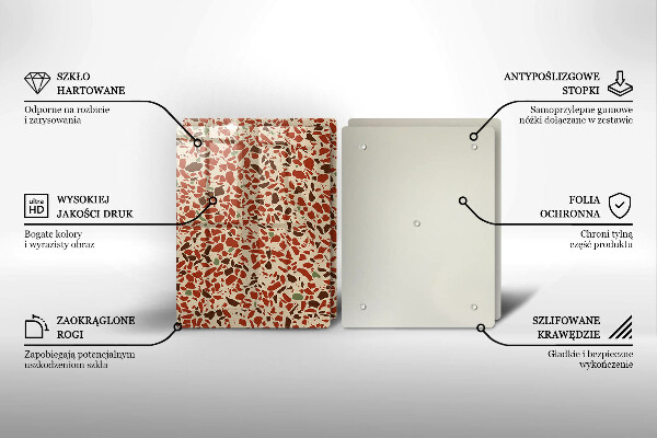 Sklenená doska na krájanie Jemná kamenina