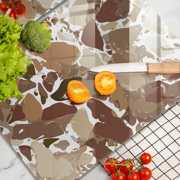 Sklenená doska na krájanie Kamenné ozdobné škvrny