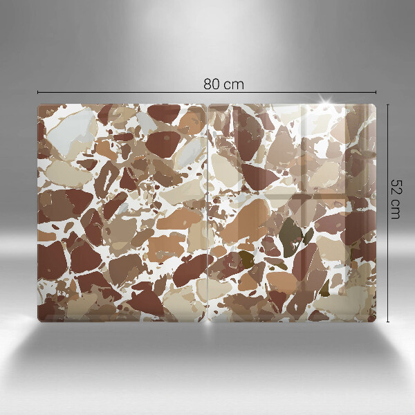 Sklenená doska na krájanie Kamenné ozdobné škvrny