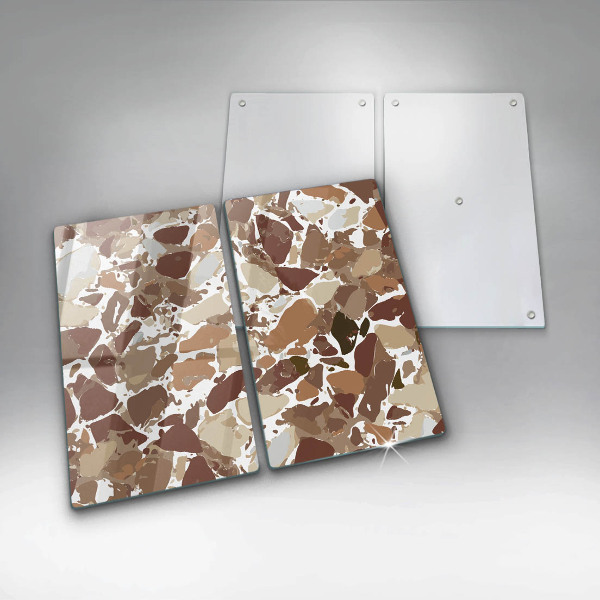 Sklenená doska na krájanie Kamenné ozdobné škvrny