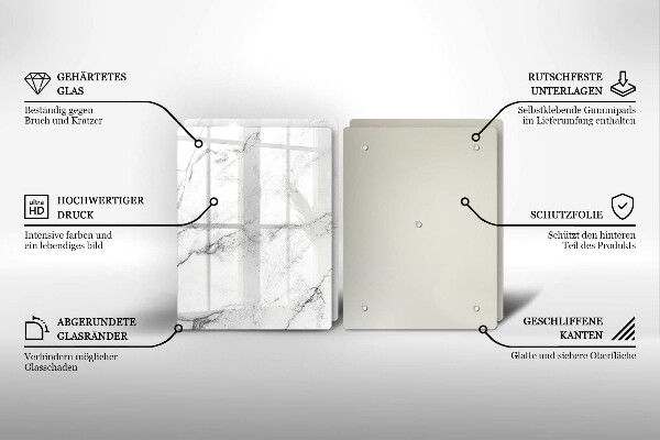 Kuchynská doska veľká zo skla Elegantná textúra mramoru