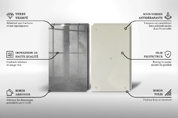 Kuchynská doska veľká zo skla Betónové textúry pozadia