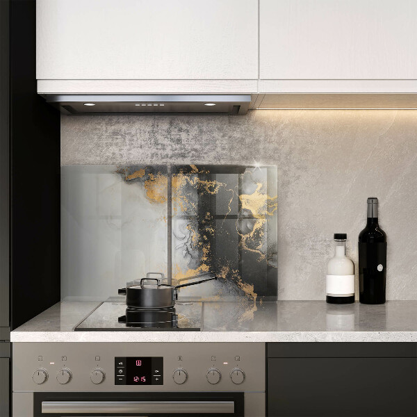 Sklenená doska na krájanie Abstrakcia so zlatom