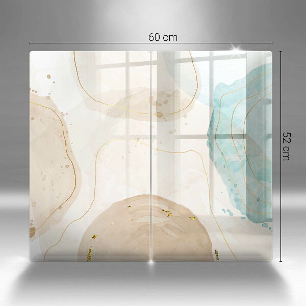 Sklenená doska na krájanie Svetlé boho tvary