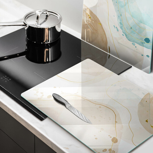 Sklenená doska na krájanie Svetlé boho tvary