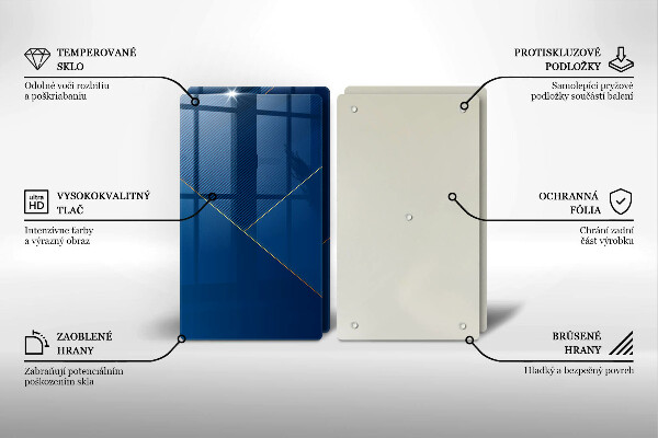 Sklenená doska na krájanie Moderné zázemie