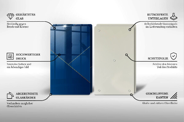 Sklenená doska na krájanie Moderné zázemie