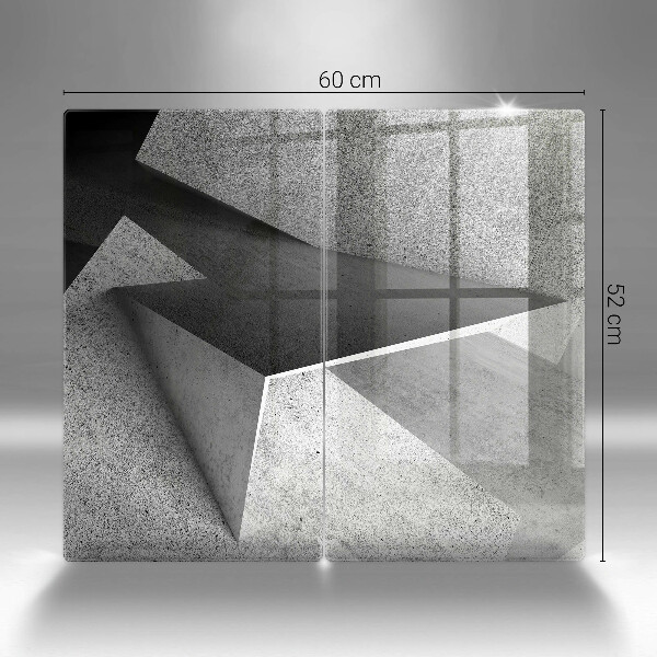 Kuchynská doska veľká zo skla Konkrétna abstrakcia