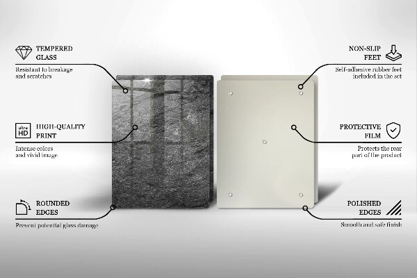 Kuchynská doska veľká zo skla Textúra kameňa