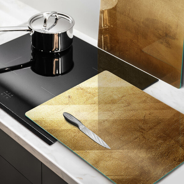 Kuchynská doska veľká zo skla Zlatá textúra pozadia