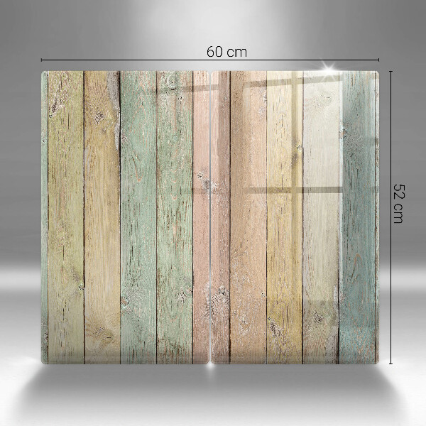 Kuchynská doska veľká zo skla Farebné vintage dosky