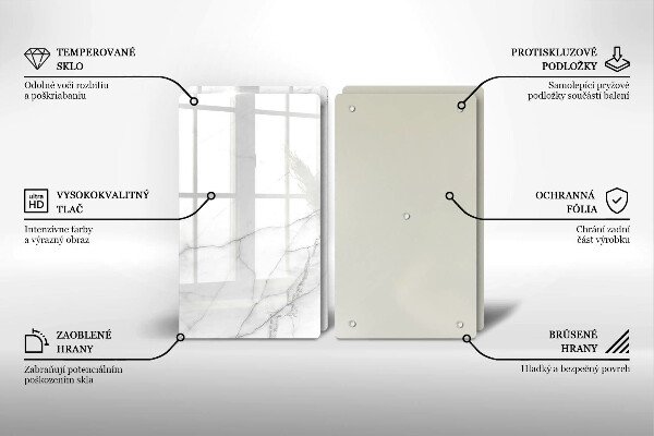 Kuchynská doska veľká zo skla Mramorové kamenné pozadie
