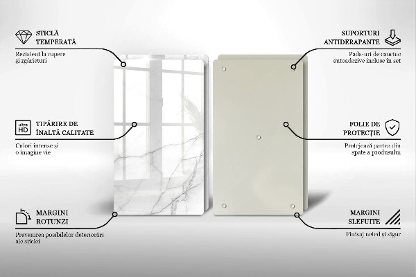 Kuchynská doska veľká zo skla Mramorové kamenné pozadie