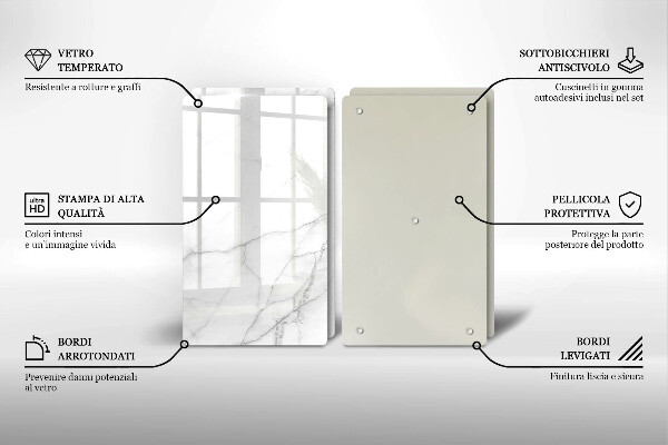 Kuchynská doska veľká zo skla Mramorové kamenné pozadie