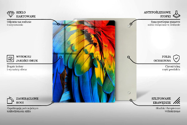 Sklenená doska na krájanie námornícka modrá