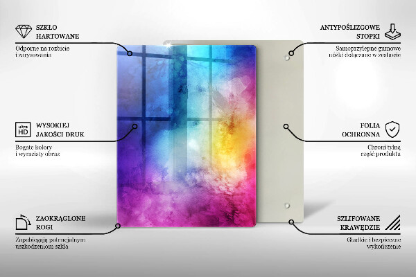 Sklenená doska na krájanie Ružová farba