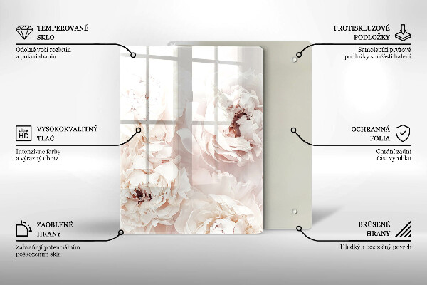 Sklenená doska na krájanie Žltá