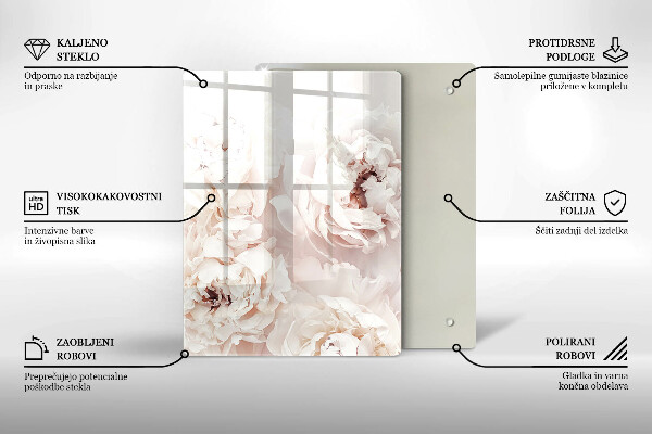 Sklenená doska na krájanie Žltá