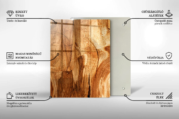 Kuchynská doska zo skla Červené chilli papričky